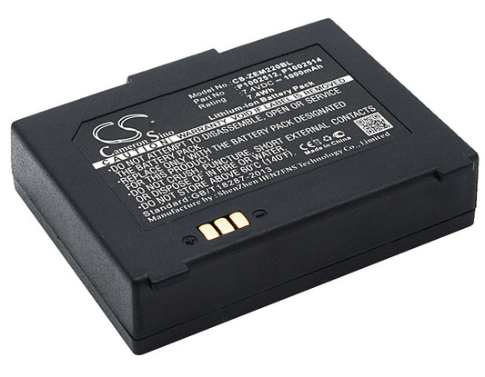 7.4VV 1000mAh/7.40Wh Li-ion Printer Battery for Zebra