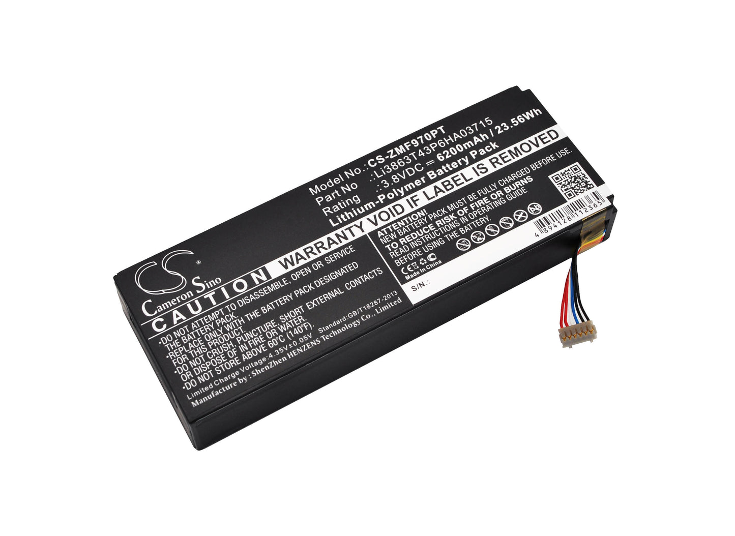 3.8V 6200mAh/23.56Wh Li-Polymer Projector Battery for AT&T