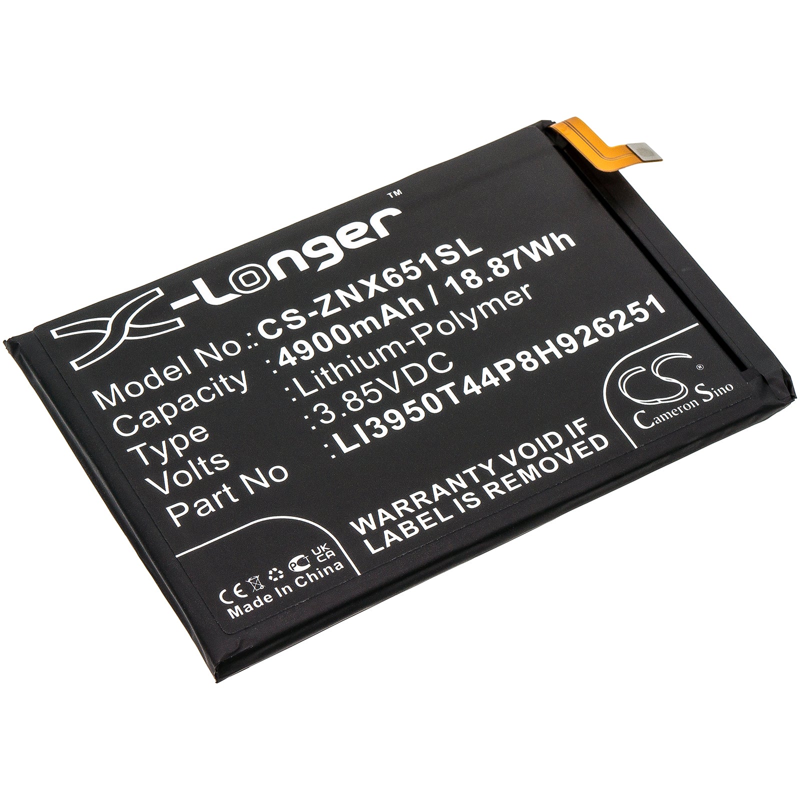 CS-ZNX651SL Replacement Battery – Compatible with Nubia Play, Nubia Play 5G, Nubia Red Magic 5G Lite, NX651J