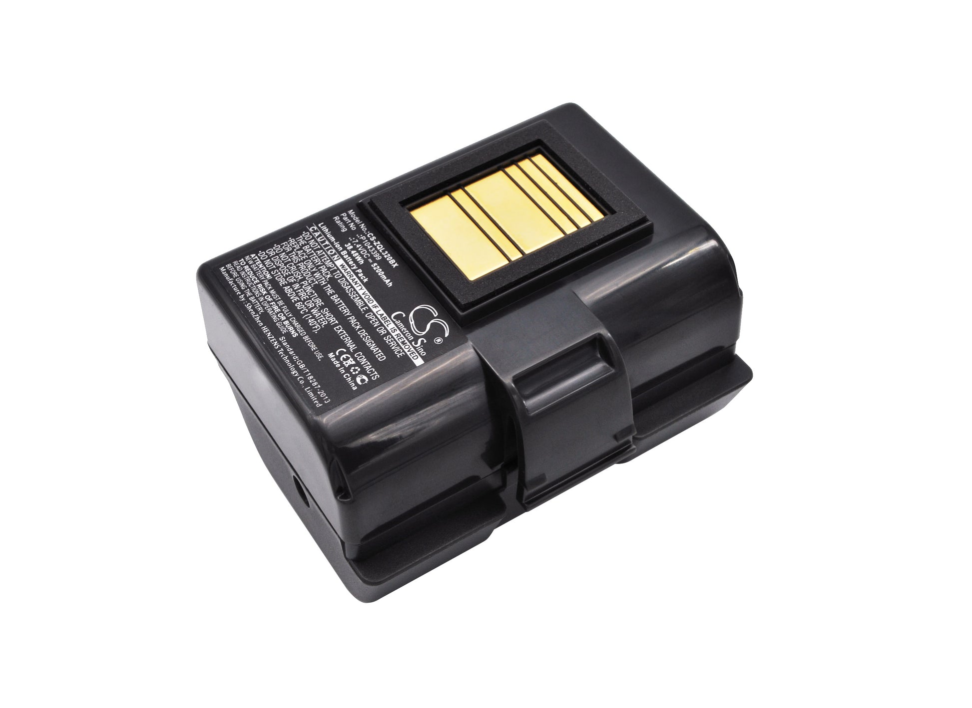 7.4V 5200mAh/38.48Wh Li-ion Printer Battery for Zebra