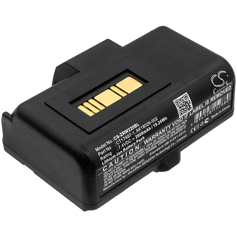 CS-ZRW220BL Replacement Battery – Compatible with RW220, RW320