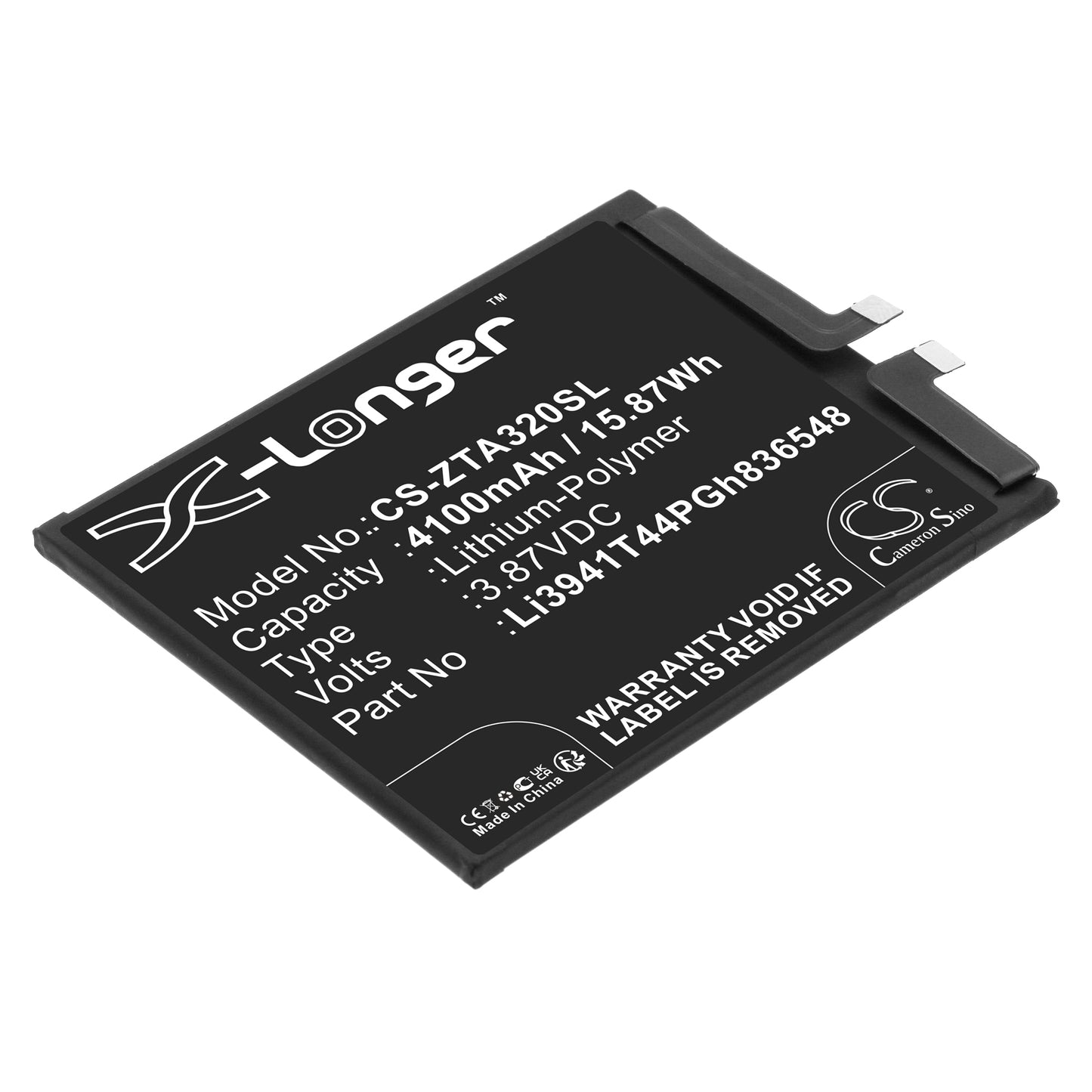 CS-ZTA320SL Replacement Battery – Compatible with A2322, Axon 30