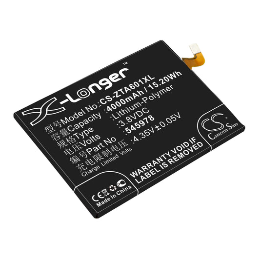 3.8V 4000mAh/15.20Wh Li-Polymer Mobile/SmartPhone Battery for ZTE