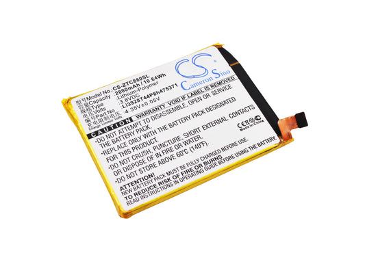 3.8V 2800mAh/10.64Wh Li-Polymer Mobile/SmartPhone Battery for ZTE