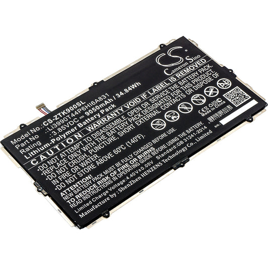 3.85V 9050mAh/34.84Wh Li-Polymer Tablet Battery for ZTE