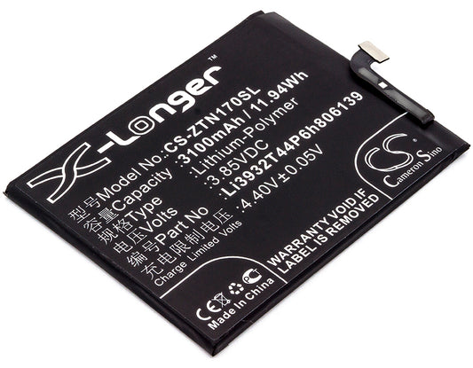 3.85V 3100mAh/11.94Wh Li-Polymer Mobile/SmartPhone Battery for ZTE
