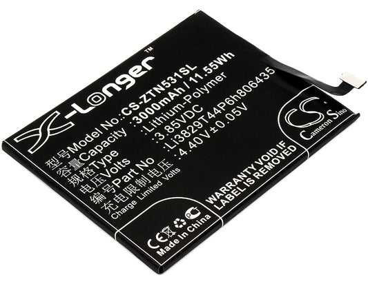 3.85V 3000mAh/11.55Wh Li-Polymer Mobile/SmartPhone Battery for Nubia