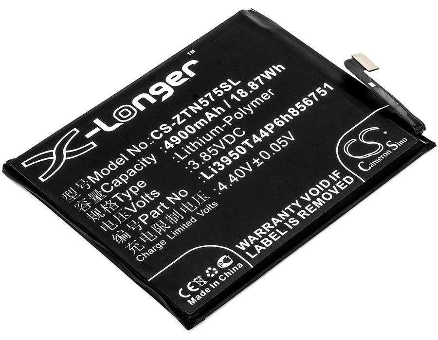 3.85V 4900mAh/18.87Wh Li-Polymer Mobile/SmartPhone Battery for Nubia