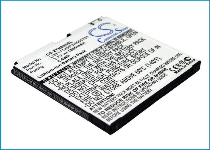 3.7V 1500mAh/5.55Wh Li-ion Mobile/SmartPhone Battery for MEDION