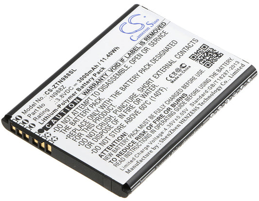 3.8VV 3000mAh/11.40Wh Li-Polymer Mobile/SmartPhone Battery for ZTE
