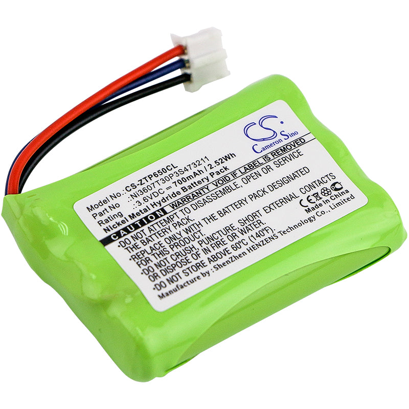 3.6V 700mAh/2.52Wh Ni-MH Cordless Phone Battery for ZTE