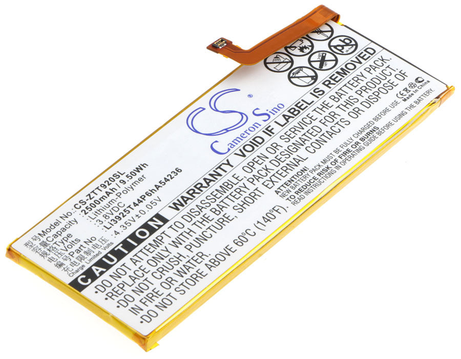3.8VV 2500mAh/9.50Wh Li-Polymer Mobile/SmartPhone Battery for ZTE