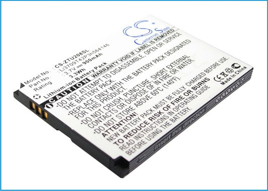 3.7V 900mAh Li-ion Mobile/SmartPhone Battery for ZTE