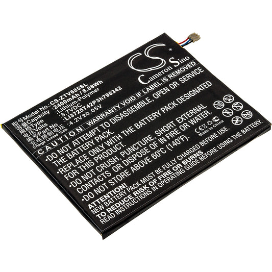 3.7V 2400mAh/8.88Wh Li-Polymer Mobile/SmartPhone Battery for ZTE