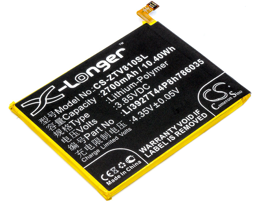 3.85V 2700mAh/10.40Wh Li-Polymer Mobile/SmartPhone Battery for ZTE