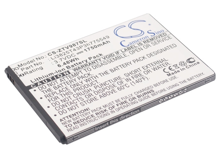 3.7VV 1750mAh/6.48Wh Li-ion Mobile/SmartPhone Battery for Amazing