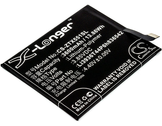 3.85V 3600mAh/13.86Wh Li-Polymer Mobile/SmartPhone Battery for ZTE
