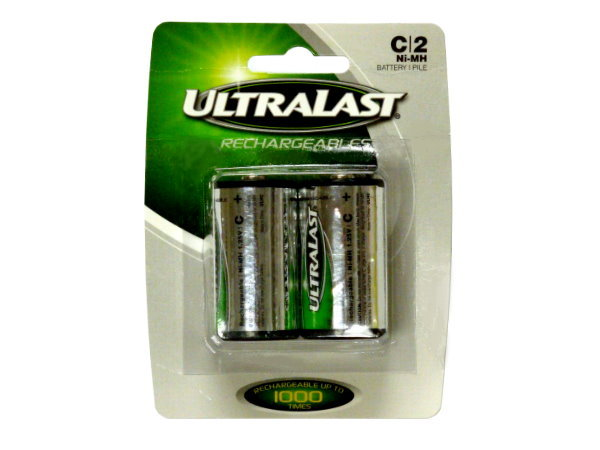 ULTRALAST 1.5V ALKALINE C - A PACK OF 2