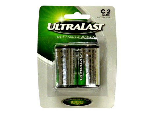 ULTRALAST 1.5V ALKALINE C - A PACK OF 2