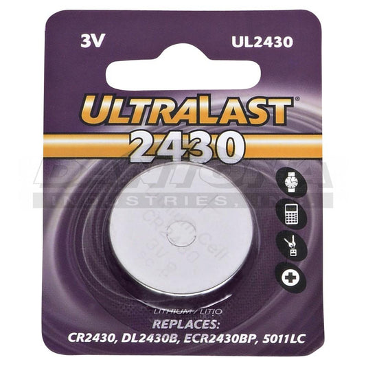 3V CR2430 LITHIUM COIN CELL BATTERY