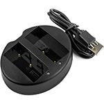 Micro USB 5V/2.1A / DC8.4V x 2 Camera Charger for Olympus