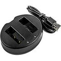 Micro USB 5V/2.1A / DC8.4V x 2 Camera Charger for Olympus