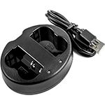 Micro USB 5V/2.1A / DC8.4V x 2 Camera Charger for Canon