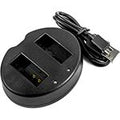 Micro USB 5V/2.1A / DC8.4V x 2 Camera Charger for Canon