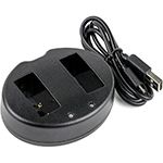 Micro USB 5V/2.1A / DC8.4V x 2 Camera Charger for Canon