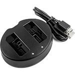 Micro USB 5V/2.1A / DC8.4V x 2 Camera Charger for Canon