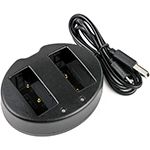 Micro USB 5V/2.1A / DC8.4V x 2 Camera Charger for Fujifilm