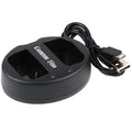 Micro USB 5V/2.1A / DC8.4V x 2 Camera Charger for Panasonic