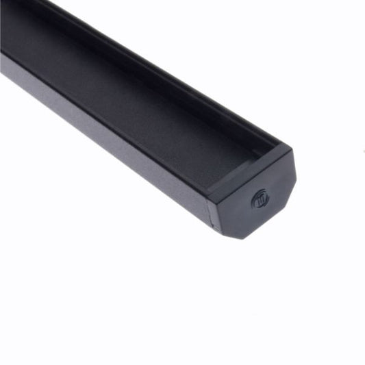 CHROMAPATH Aluminum Channel, SQUARE, Black Finish, 48 in.- B