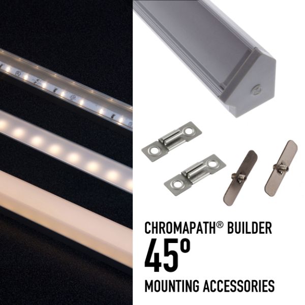 CHROMAPATH - 45 Degree, White Finish Premium Diffuison End-C
