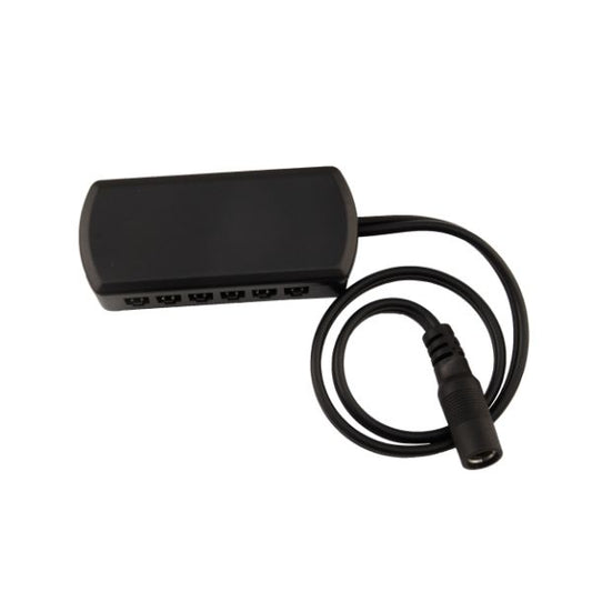 SPOTMOD TILE Power Distribution Splitter Box, 6-way, black