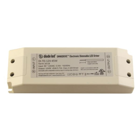 12V OMNIDRIVE Electric Dimmable Driver - 45W