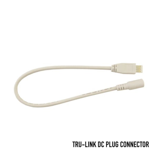 TRU-LINK DC Plug Connector - 12 in. - White