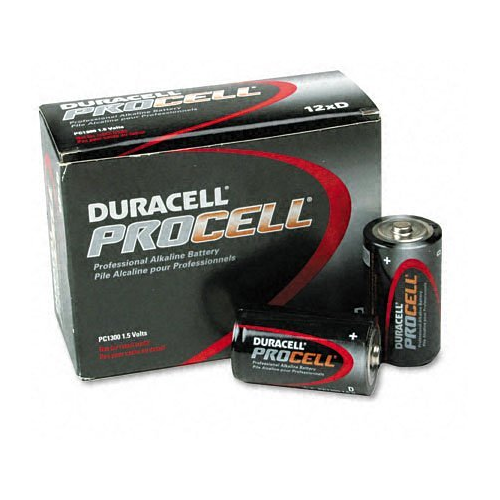 DURACELL PROCELL D ALKALINE BATTERIES 12 PACK