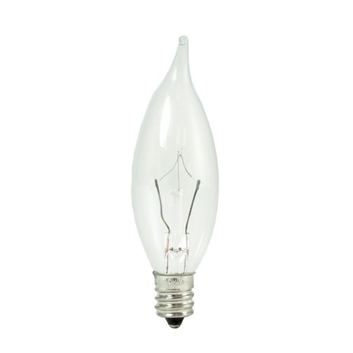 15W CA8 KRYPTON FLAME CLEAR 25MM E12 120V