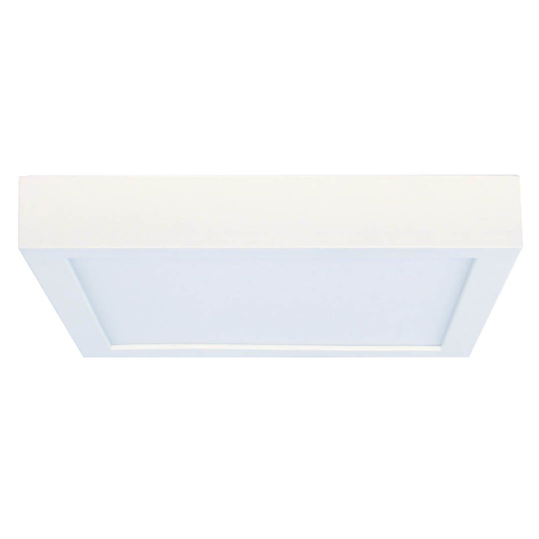 10W LED 5.5" FLUSH MOUNT WHITE SQUARE DIMMABLE 3000K 120V