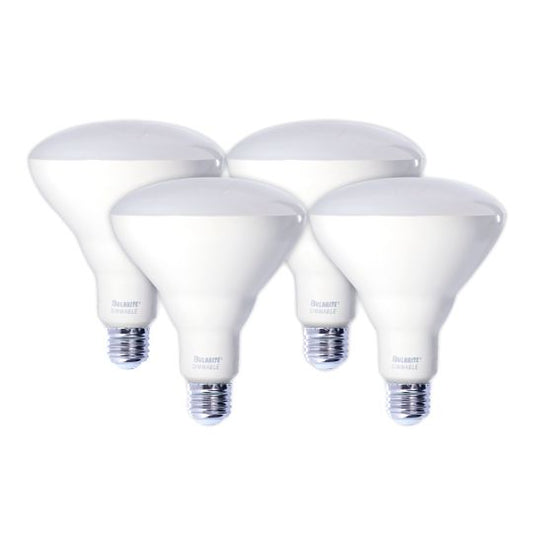 12W LED BR40 3000K E26 120V 4PK