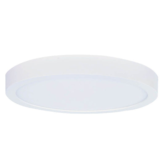 15W LED 7" FLUSH MOUNT WHITE ROUND DIMMABLE 3000K 120V