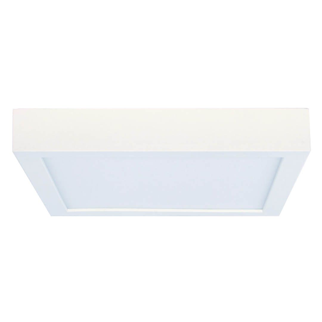 15W LED 7" FLUSH MOUNT WHITE SQUARE DIMMABLE 3000K 120V