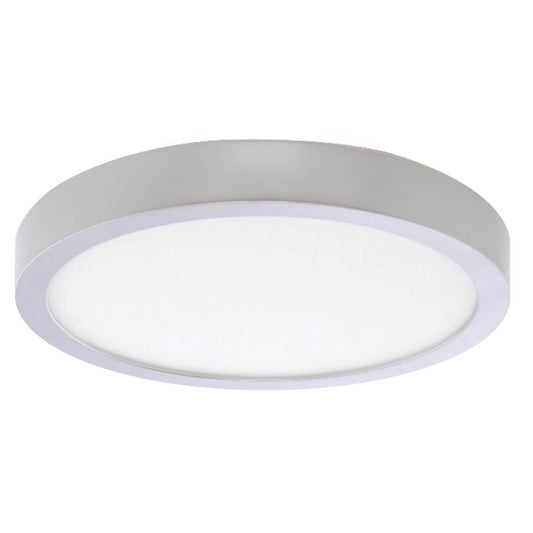 20W LED 9" FLUSH MOUNT WHITE ROUND DIMMABLE 4000K 120V