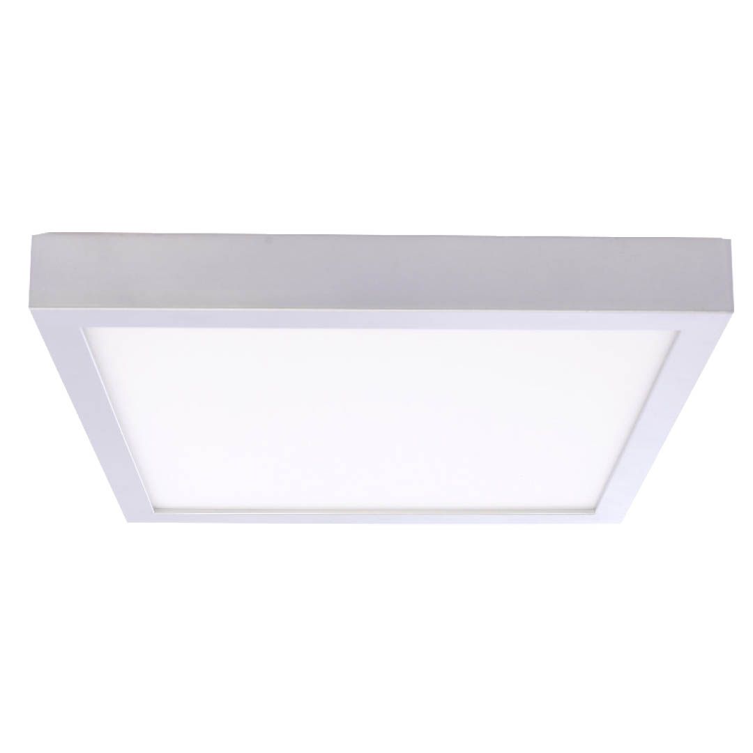 20W LED 9" FLUSH MOUNT WHITE SQUARE DIMMABLE 4000K 120V