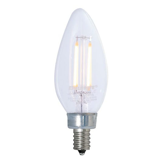 4.5W LED B11 3000K FILAMENT E12 FULLY COMPATIBLE DIMMING JA8