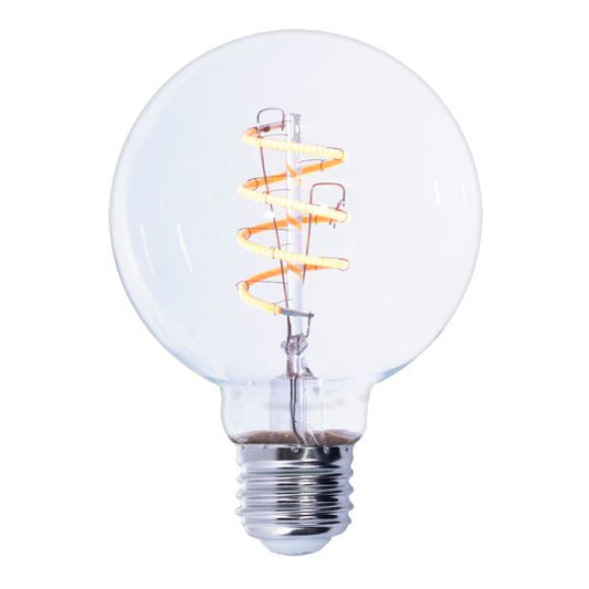4W LED G25 2200K CURVED FILAMENT NOSTALGIC SPIRAL