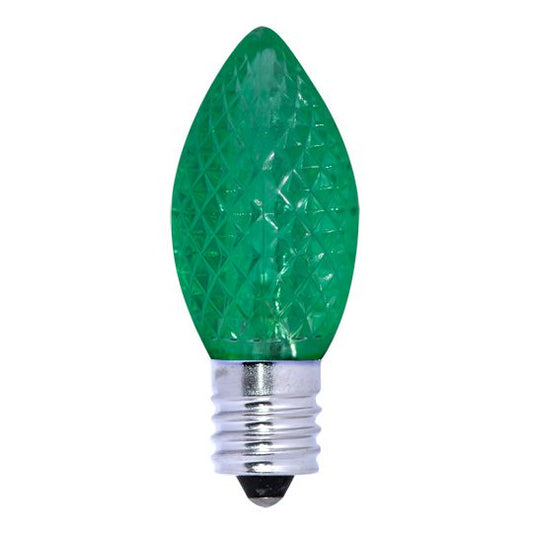 0.6W LED C7 GREEN E12 120V