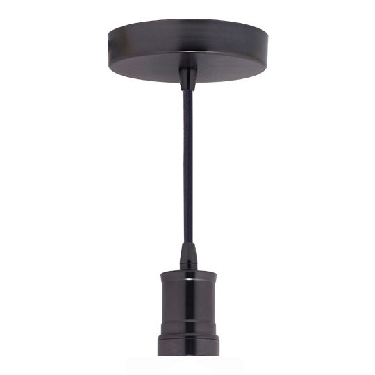 Bulbrite Contemporary Pendant - Gunmetal Socket and Canopy w