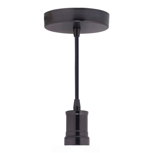 Bulbrite Contemporary Pendant - Gunmetal Socket and Canopy w